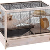 Hamster habitat cage hamster villa sturdy wooden structure black(US