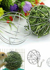 Stainless Steel Round Sphere Feed Dispense Exercise Hanging Hay Ball