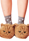 Lovely Plush Kitten Soft Slippers